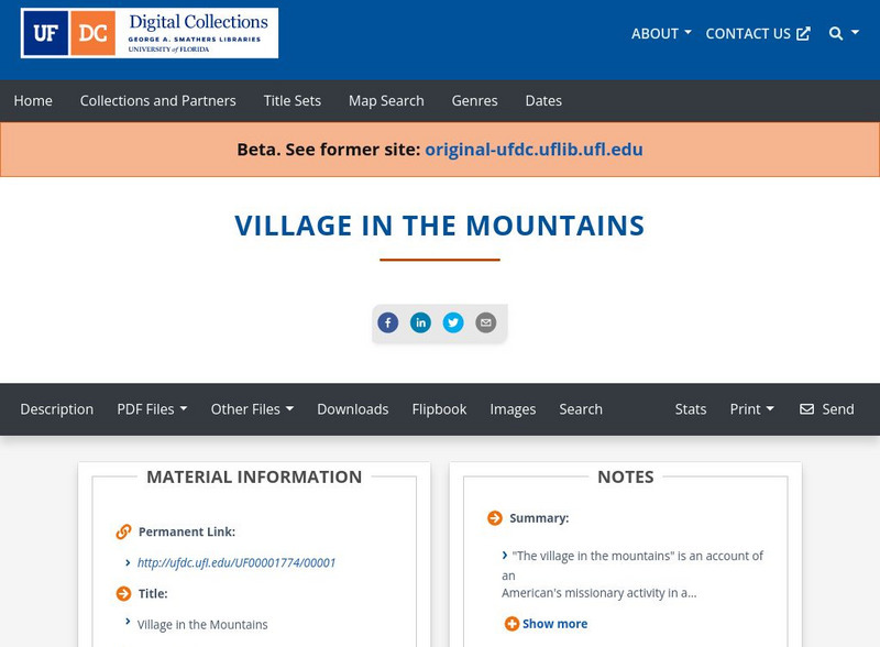 Baldwin Library: The Village in the Mountains Primary Baldwin Library: The Village in the Mountains Primary