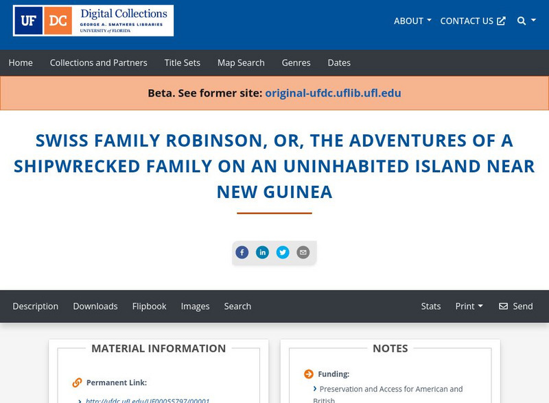 Baldwin Library: The Swiss Family Robinson by Johann David Wyss Primary Baldwin Library: The Swiss Family Robinson by Johann David Wyss Primary