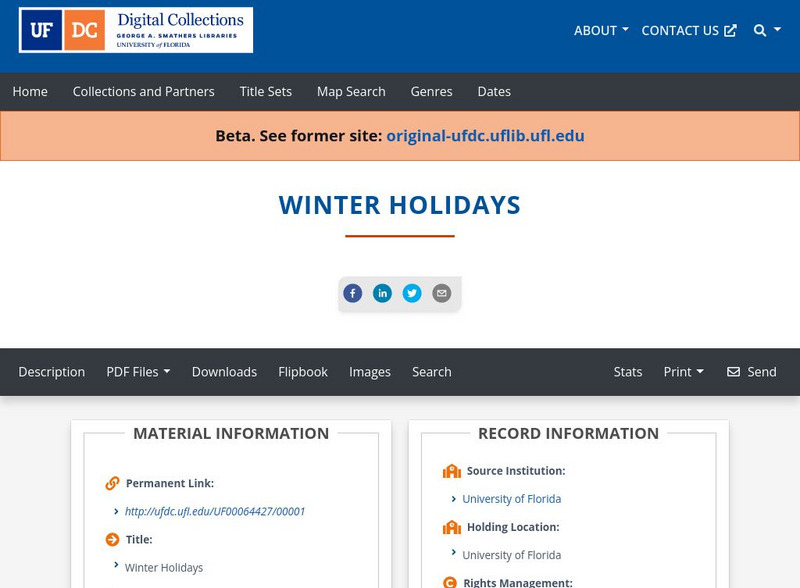 Baldwin Library: The Winter Holidays Primary