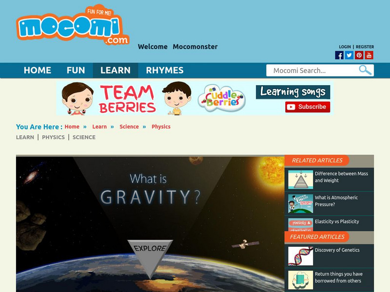 Mocomi: What Is Gravity? Article Mocomi: What Is Gravity? Article