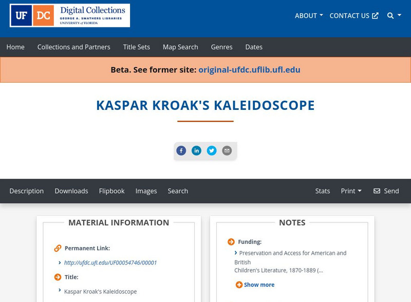 Baldwin Library: Kaspar Kroak's Kaleidoscope by A. Hochstein Primary Baldwin Library: Kaspar Kroak's Kaleidoscope by A. Hochstein Primary