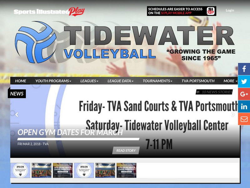Tidewater Volleyball Association Website Tidewater Volleyball Association Website