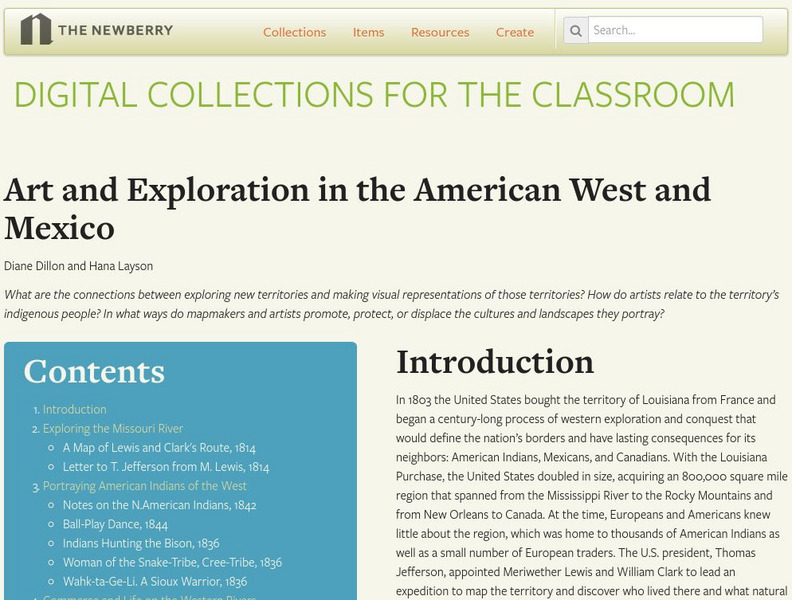 Newberry Library: Art and Exploration in the American West and Mexico Unit Plan Newberry Library: Art and Exploration in the American West and Mexico Unit Plan