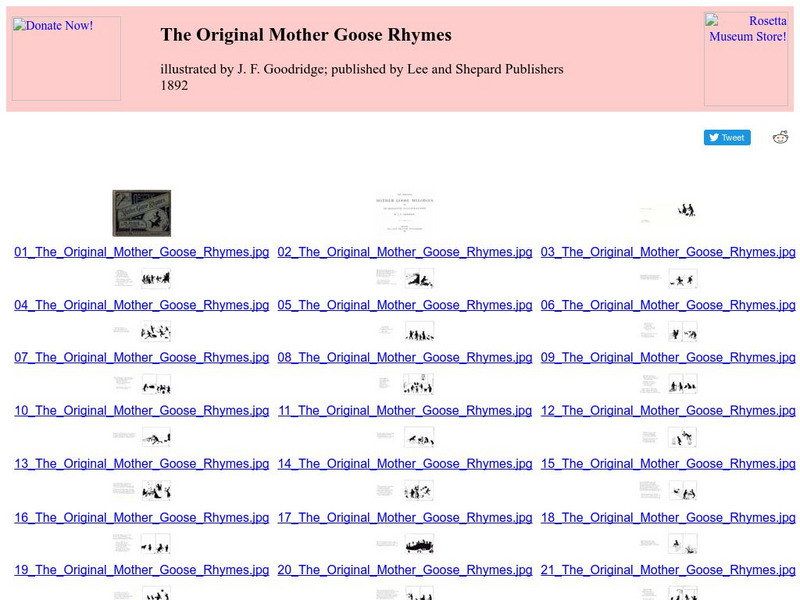 Children's Books Online: The Original Mother Goose Rhymes eBook