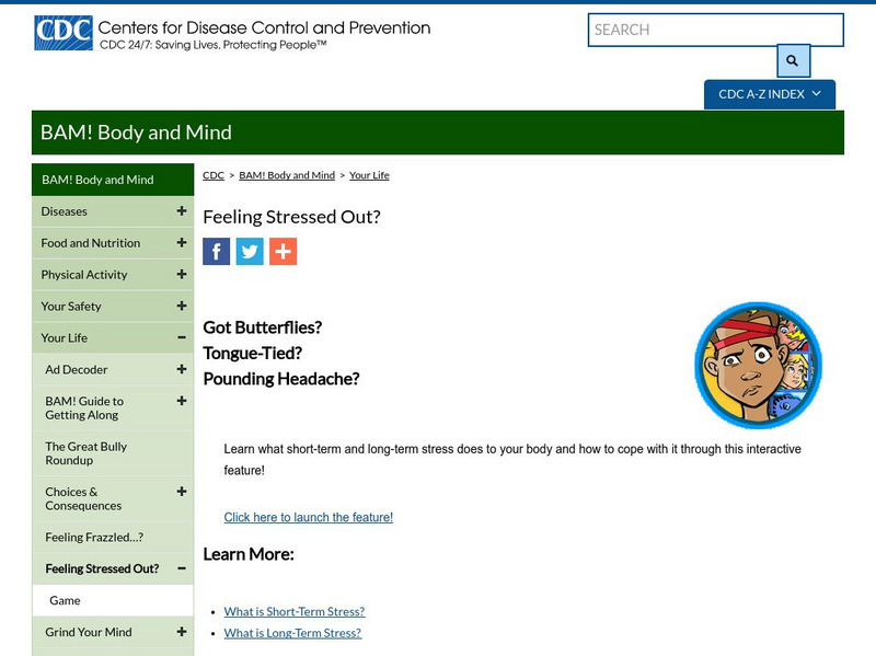 Centers for Disease Control: Bam!: Got Butterflies? Find Out Why Website Centers for Disease Control: Bam!: Got Butterflies? Find Out Why Website