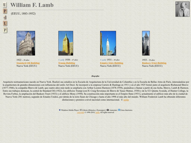 E Pd Lp: William F. Lamb Handout E Pd Lp: William F. Lamb Handout
