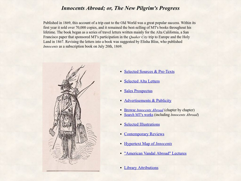 University of Virginia: Innocents Abroad; Or, the New Pilgrim's Progress Activity University of Virginia: Innocents Abroad; Or, the New Pilgrim's Progress Activity