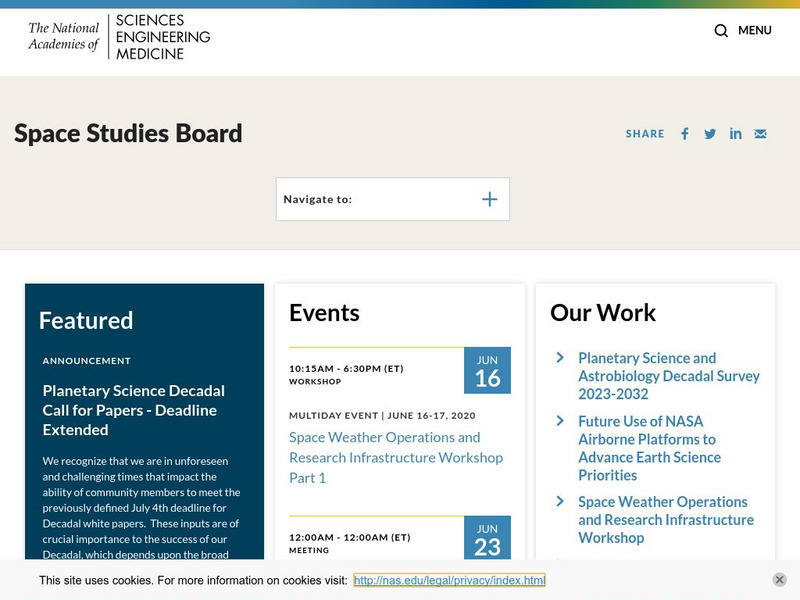 The National Academies: Space Studies Board Website The National Academies: Space Studies Board Website