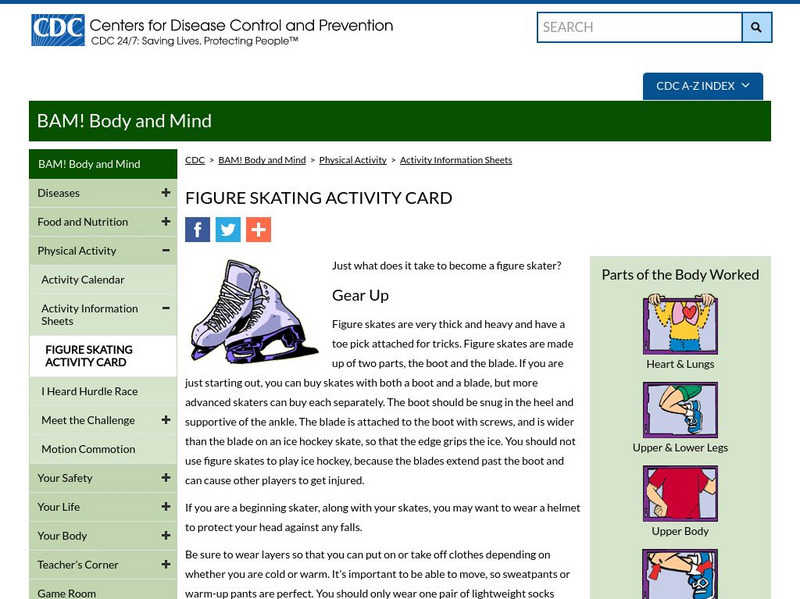 Centers for Disease Control: Bam! Figure Skating Handout