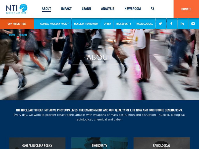 Nti: Nuclear Threat Initiative/research Website Nti: Nuclear Threat Initiative/research Website