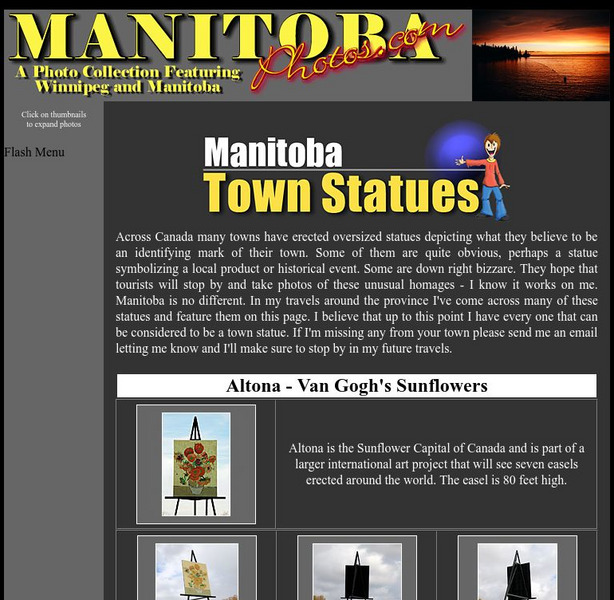 Stan Milosevic : Manitoba Photos Town Statues Graphic