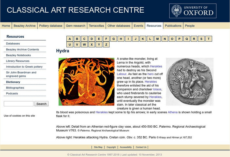 Beazley Archive: Hydra Activity