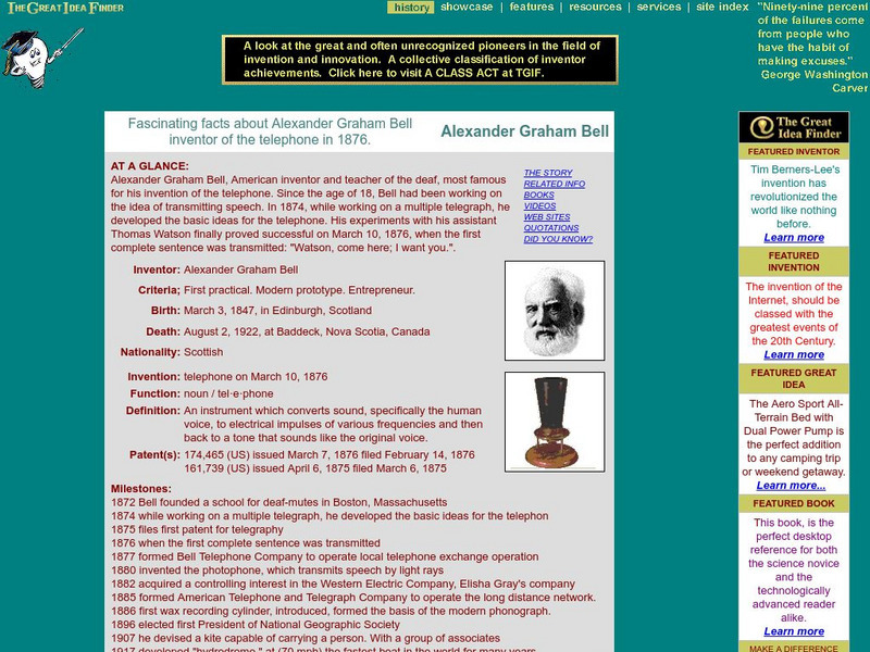 Fascinating Facts About Alexander Graham Bell Website Fascinating Facts About Alexander Graham Bell Website