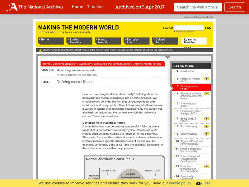 Making the Modern World: Defining Mental Illness Unit Plan Making the Modern World: Defining Mental Illness Unit Plan
