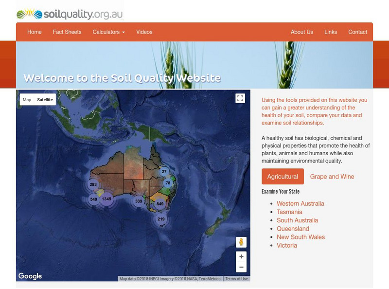 Soil Quality: Soil Quality and Soil Health Information for Australia Graphic Soil Quality: Soil Quality and Soil Health Information for Australia Graphic