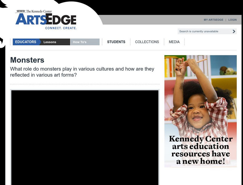 The Kennedy Center: Lesson Plan: Monsters Lesson Plan The Kennedy Center: Lesson Plan: Monsters Lesson Plan