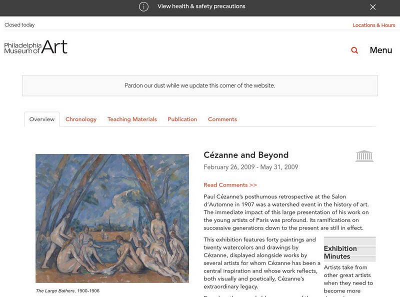 Philadelphia Museum of Art: Cezanne and Beyond Website Philadelphia Museum of Art: Cezanne and Beyond Website