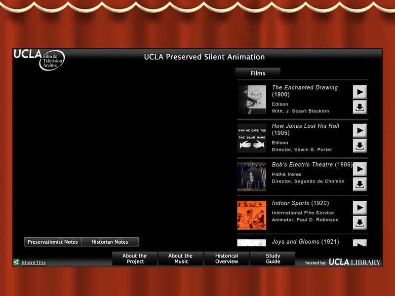 Ucla Library: Film and Television Archive: Preserved Silent Animation Website Ucla Library: Film and Television Archive: Preserved Silent Animation Website