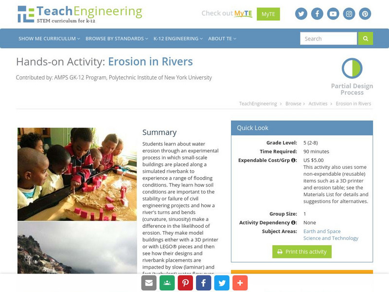 Teach Engineering: Erosion in Rivers Lesson Plan Teach Engineering: Erosion in Rivers Lesson Plan