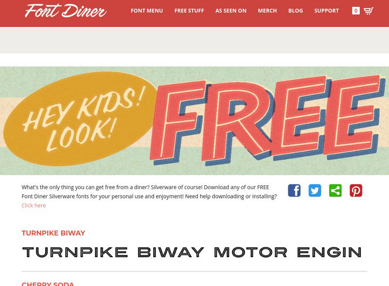 Font Diner: Free Fonts Graphic Font Diner: Free Fonts Graphic