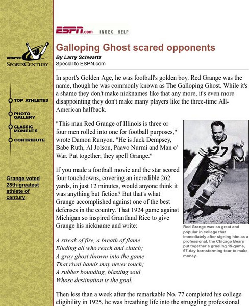 Espn: Galloping Ghost Scared Opponents! Activity Espn: Galloping Ghost Scared Opponents! Activity