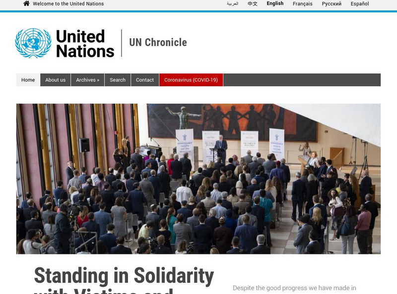 United Nations Chronicle Online Edition Website