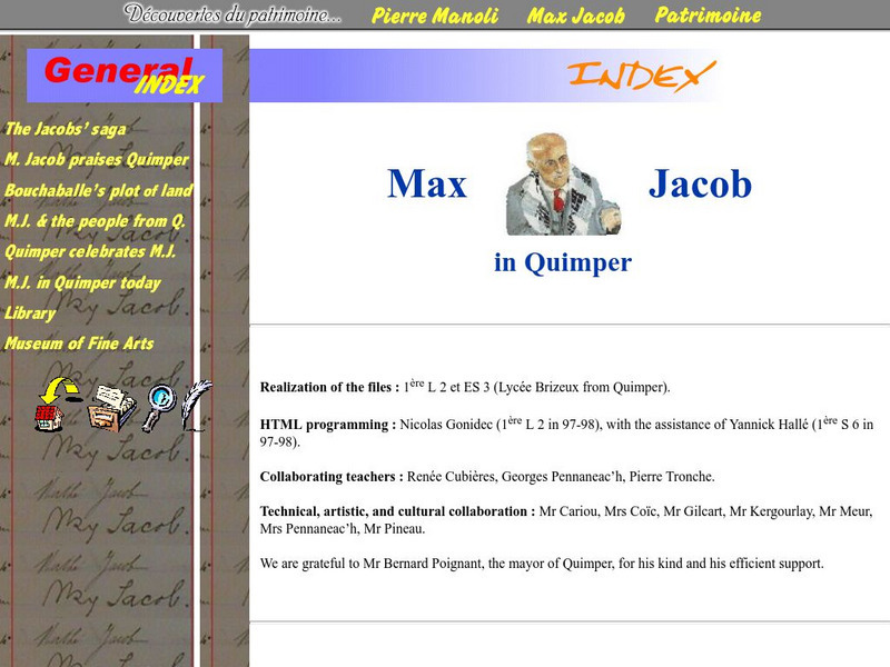 Bagadoo: Max Jacob in Quimper Website Bagadoo: Max Jacob in Quimper Website