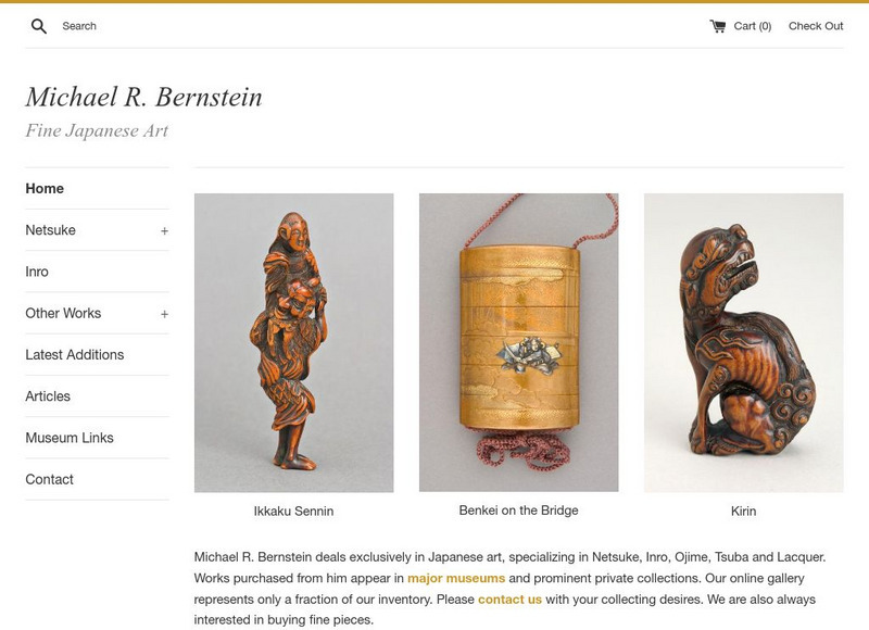 Michael R. Bernstein Fine Japanese Art Website Michael R. Bernstein Fine Japanese Art Website