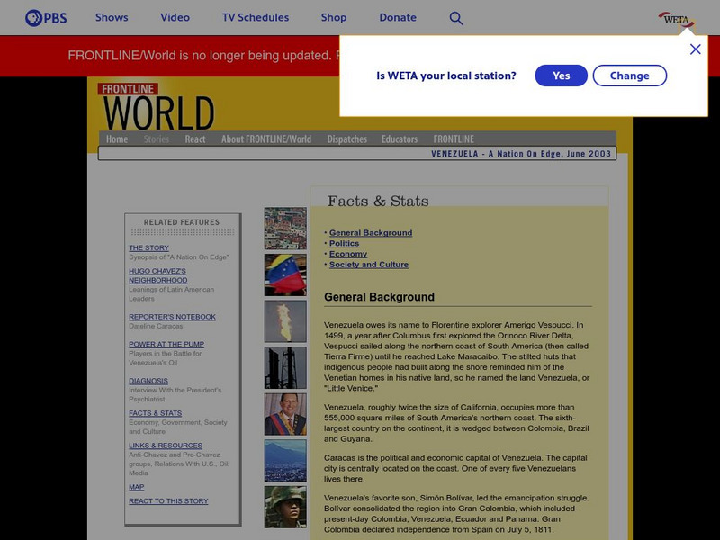 Frontline/world: Venezuela Activity Frontline/world: Venezuela Activity