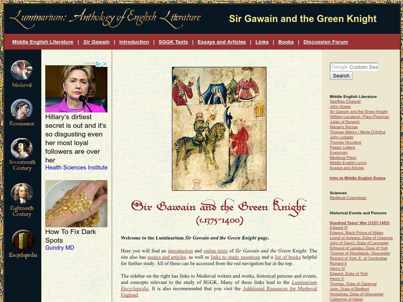 Luminarium: Sir Gawain and the Green Knight Website Luminarium: Sir Gawain and the Green Knight Website