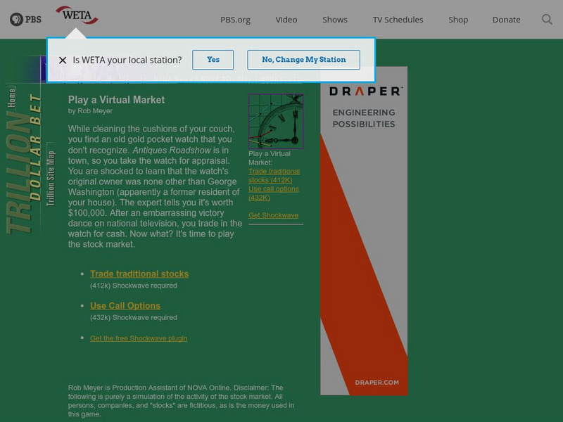 Pbs Nova: Play a Virtual Market Website