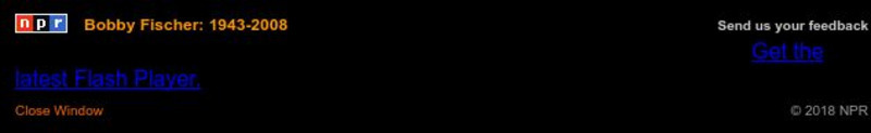 Npr: Bobby Fischer: 1943 2008 PPT