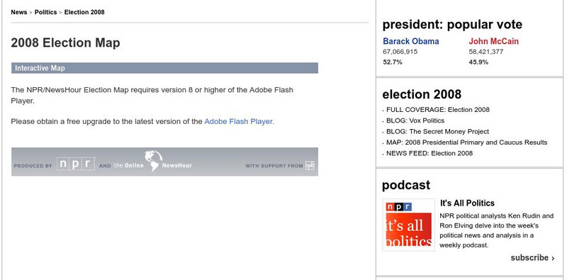 Npr: 2008 Election Map of Primaries Graphic Npr: 2008 Election Map of Primaries Graphic