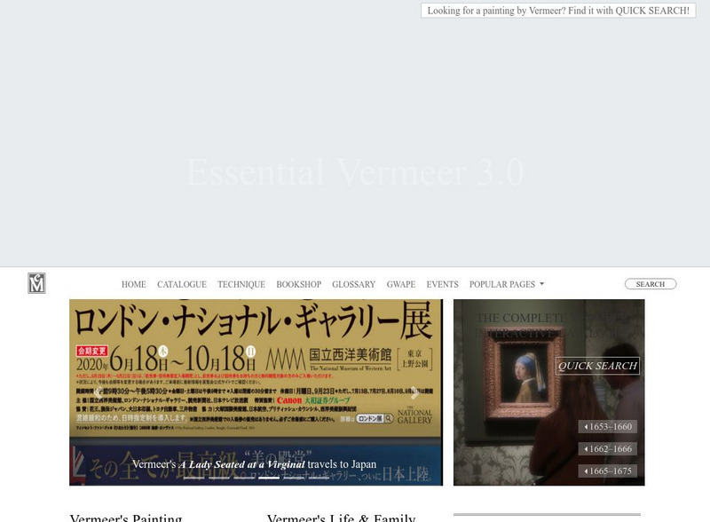 Essential Vermeer Handout Essential Vermeer Handout