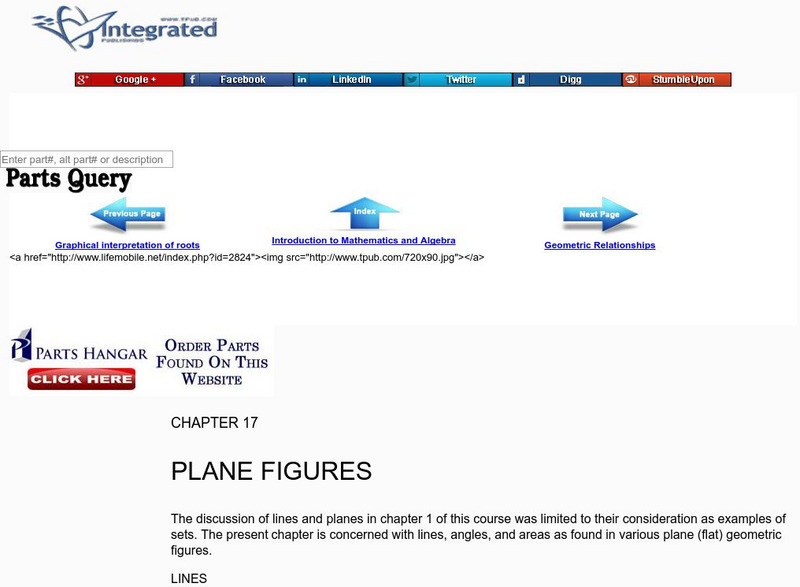 Plane Figures Unit Plan Plane Figures Unit Plan