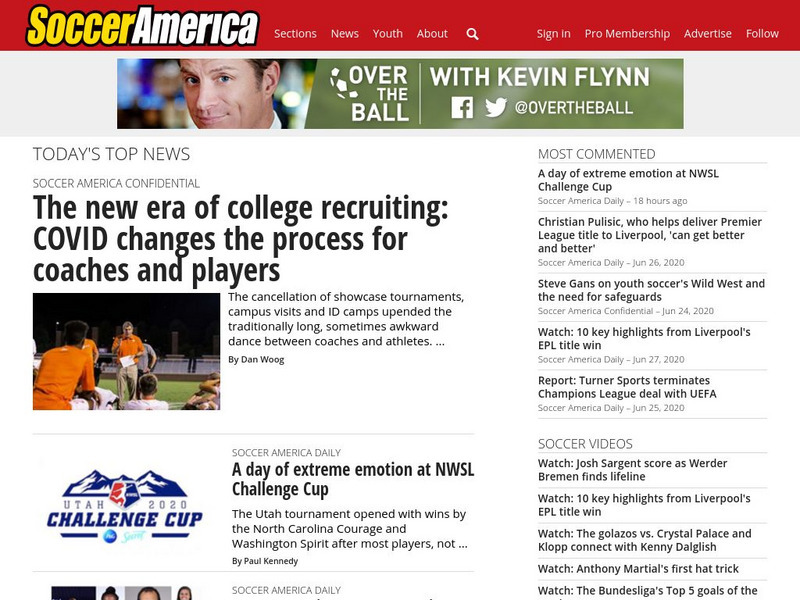 Soccer america.com Website
