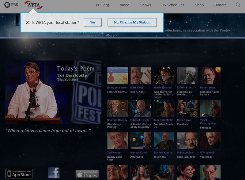 Pbs: Poetry Everywhere Website Pbs: Poetry Everywhere Website