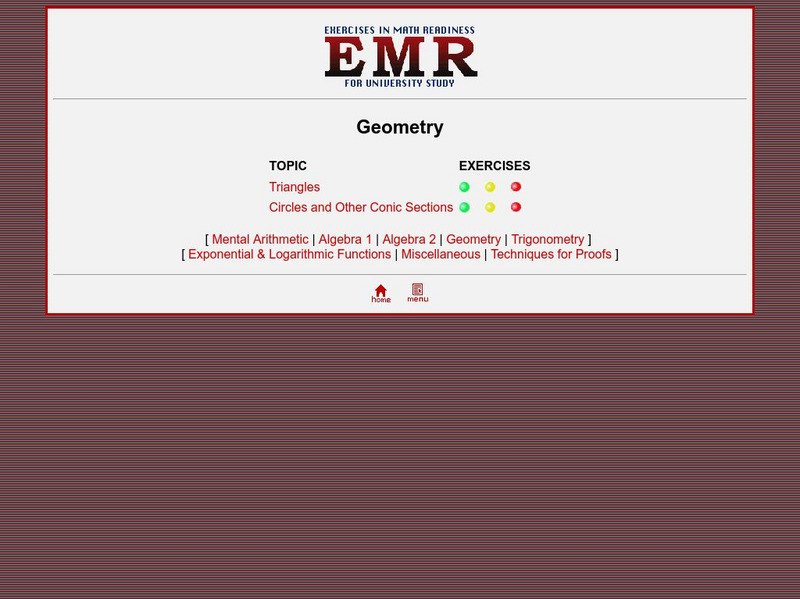 University of Saskatchewan: Geometry Activity University of Saskatchewan: Geometry Activity