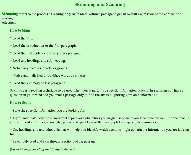 Chulalongkorn University: Skimming and Scanning Website Chulalongkorn University: Skimming and Scanning Website