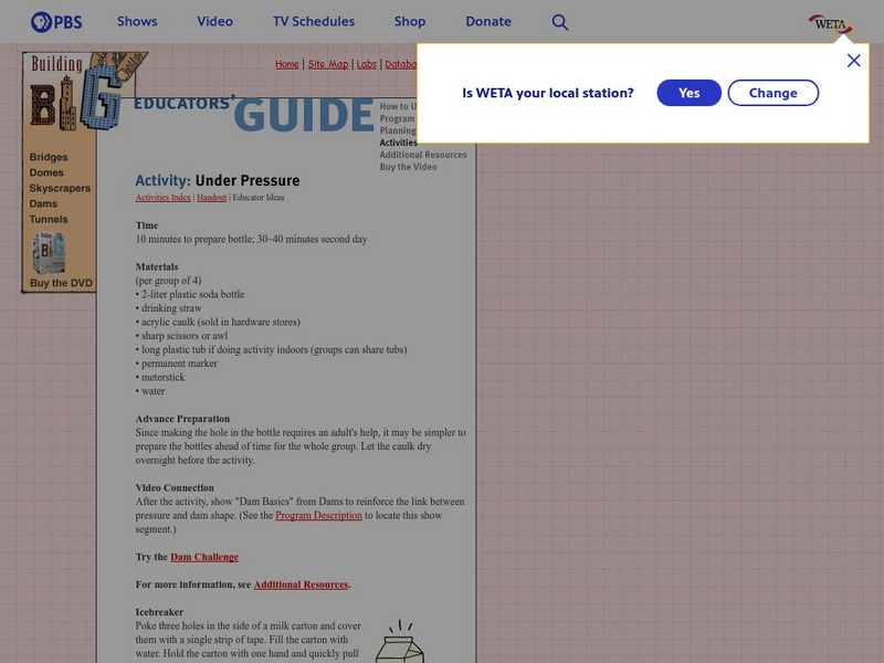 Pbs Teachers: Under Pressure Activity