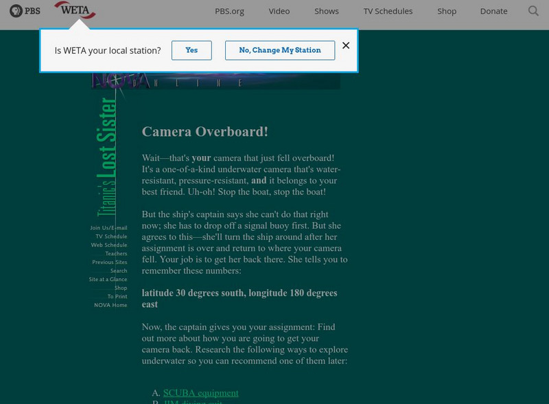Pbs Teachers: Titanic's Lost Sister: Camera Overboard! Interactive Pbs Teachers: Titanic's Lost Sister: Camera Overboard! Interactive