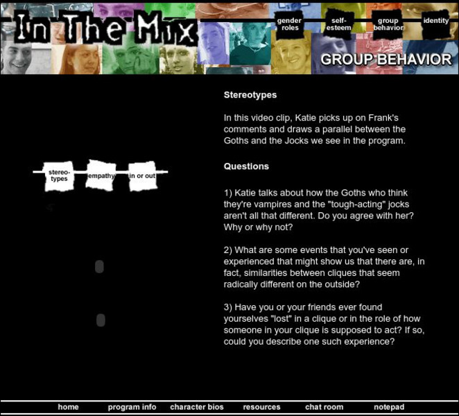 Pbs Teachers: Cliques Online: Stereotypes Instructional Video Pbs Teachers: Cliques Online: Stereotypes Instructional Video