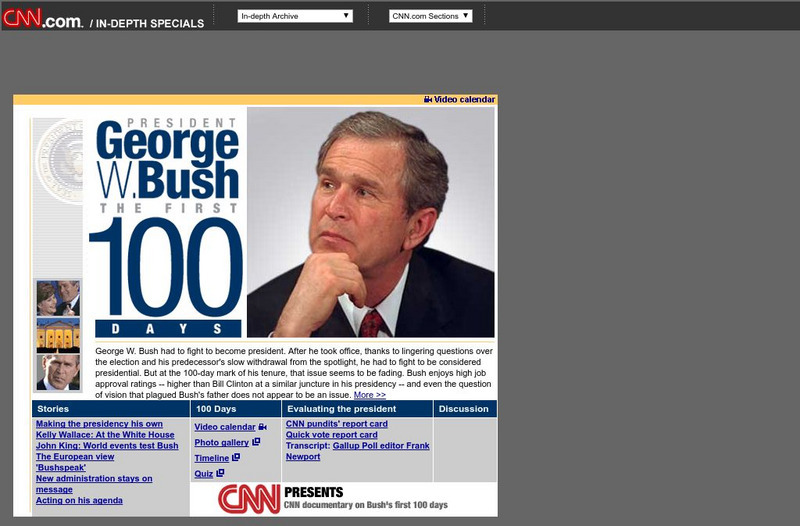 Cnn: President George W. Bush the First 100 Days Website