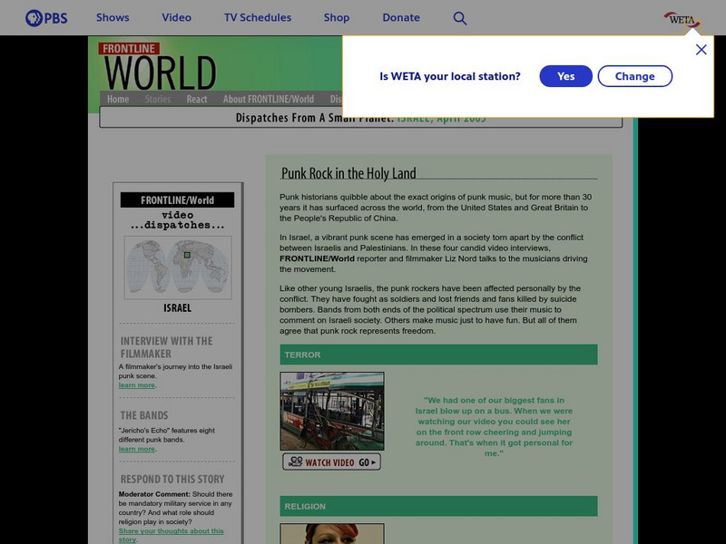 Pbs: Punk Rock in the Holy Land Instructional Video