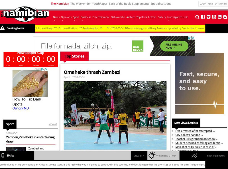 The Namibian Website The Namibian Website
