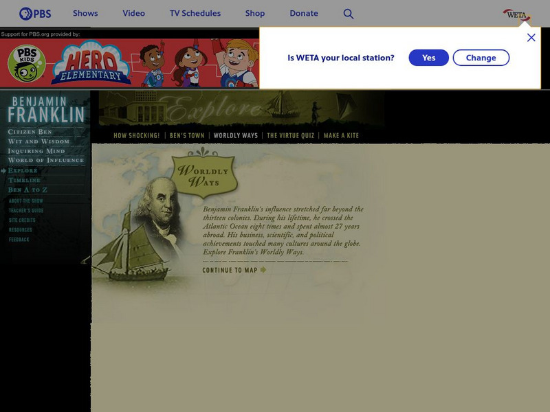 Pbs: Benjamin Franklin: An Extraordinary Life: Franklin's Worldly Ways Graphic Pbs: Benjamin Franklin: An Extraordinary Life: Franklin's Worldly Ways Graphic