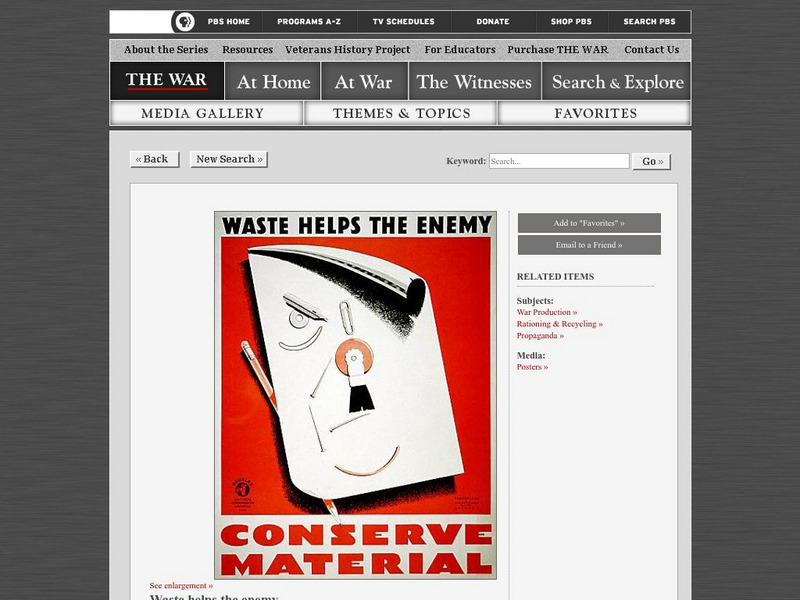 The War: Waste Helps the Enemy Graphic The War: Waste Helps the Enemy Graphic
