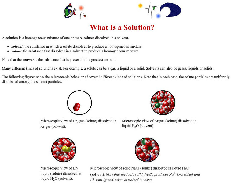 Purdue University: What Is a Solution? Handout