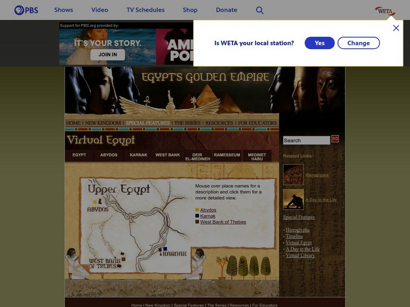 Pbs: Egypt's Golden Kingdom: Upper Egypt Graphic Pbs: Egypt's Golden Kingdom: Upper Egypt Graphic