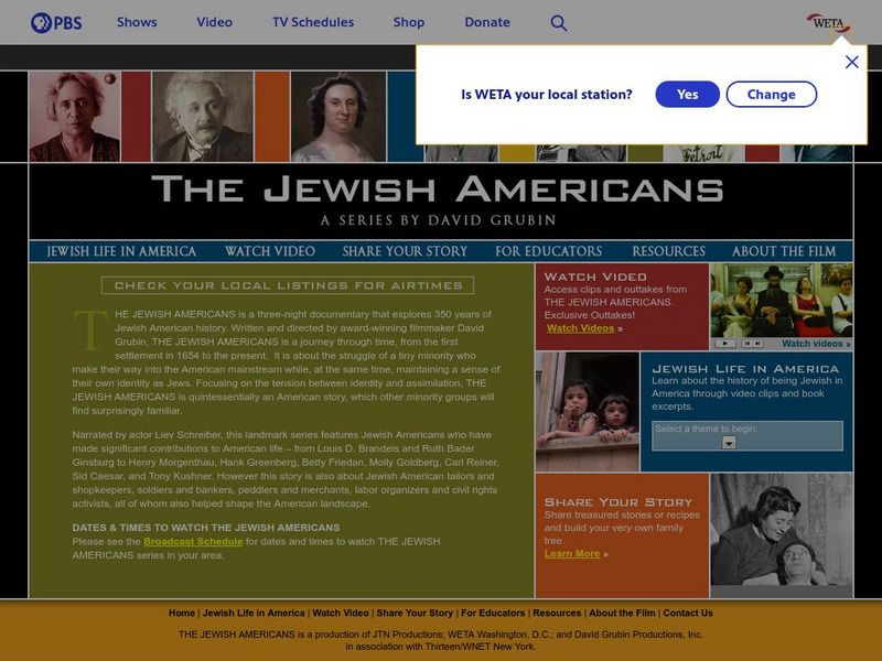 Pbs: The Jewish Americans Website